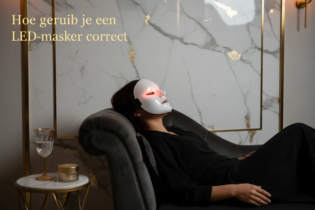 Hoe gebruik je een LED-masker correct? Stap voor stap Kenza Beauty Lab