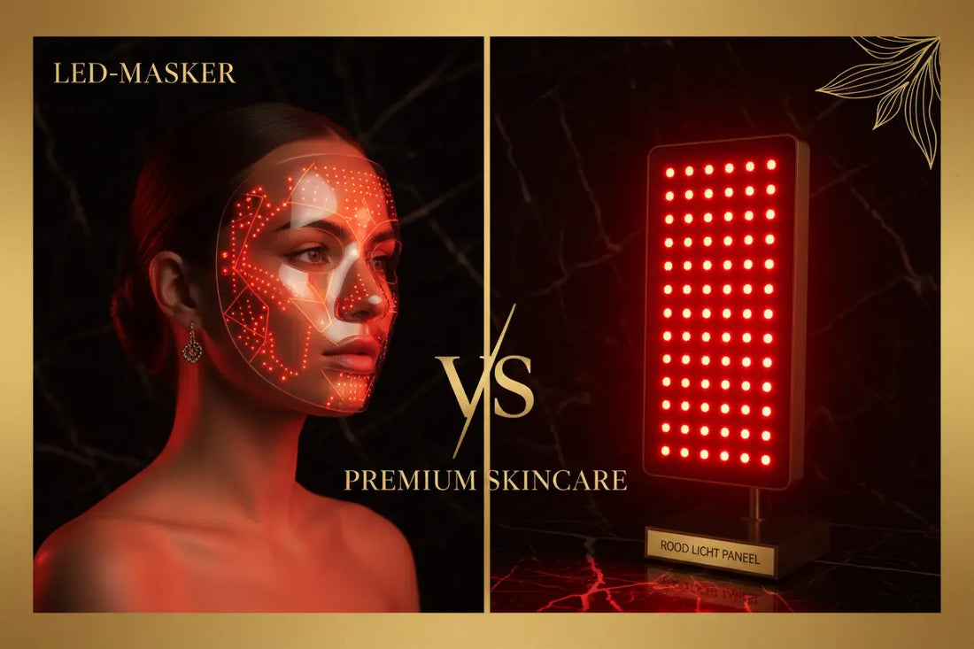 Rood licht therapie paneel vs. masker: wat past bij jou? Kenza Beauty Lab