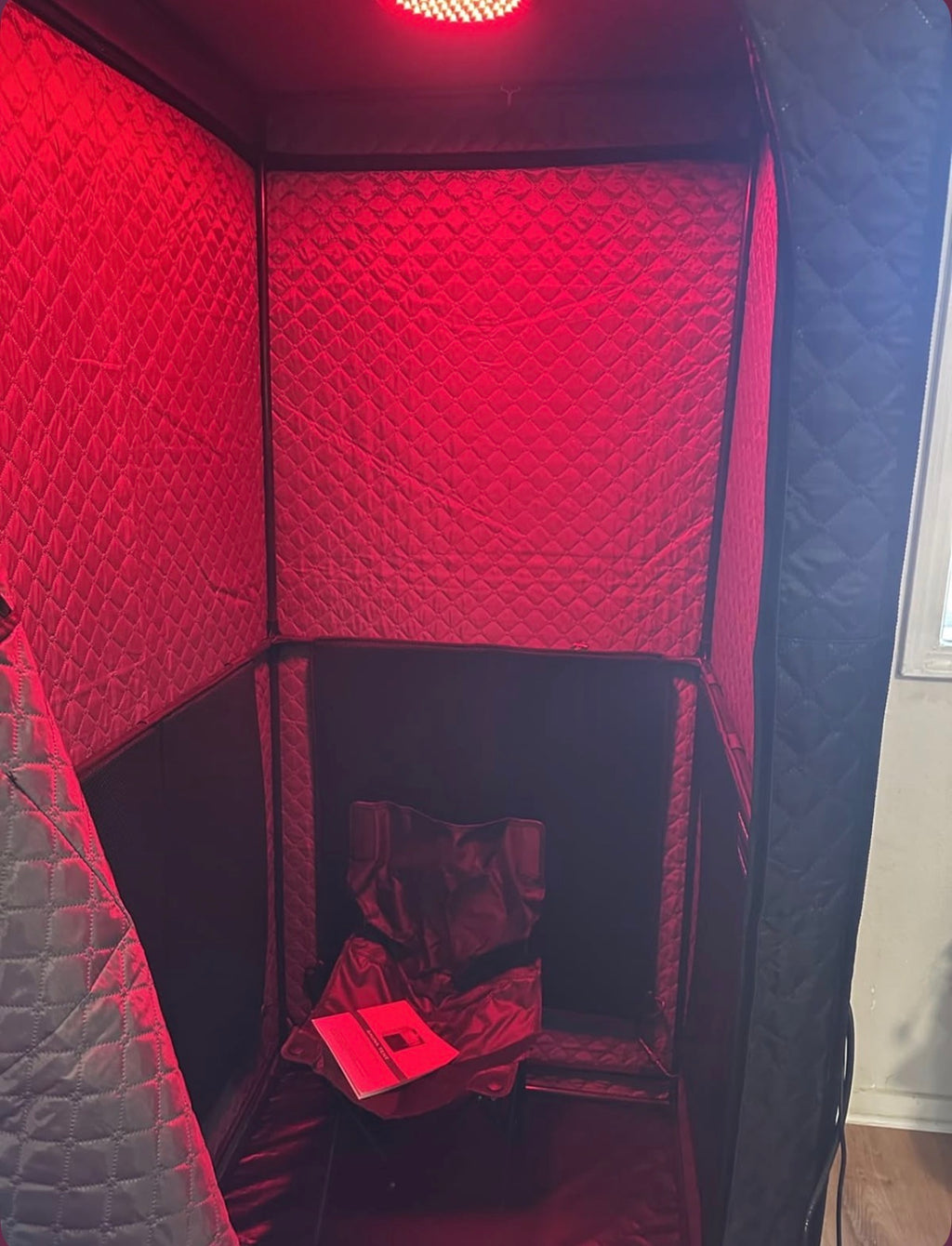 Draagbare infrarood sauna 1500W met 660nm rood licht – productweergave
