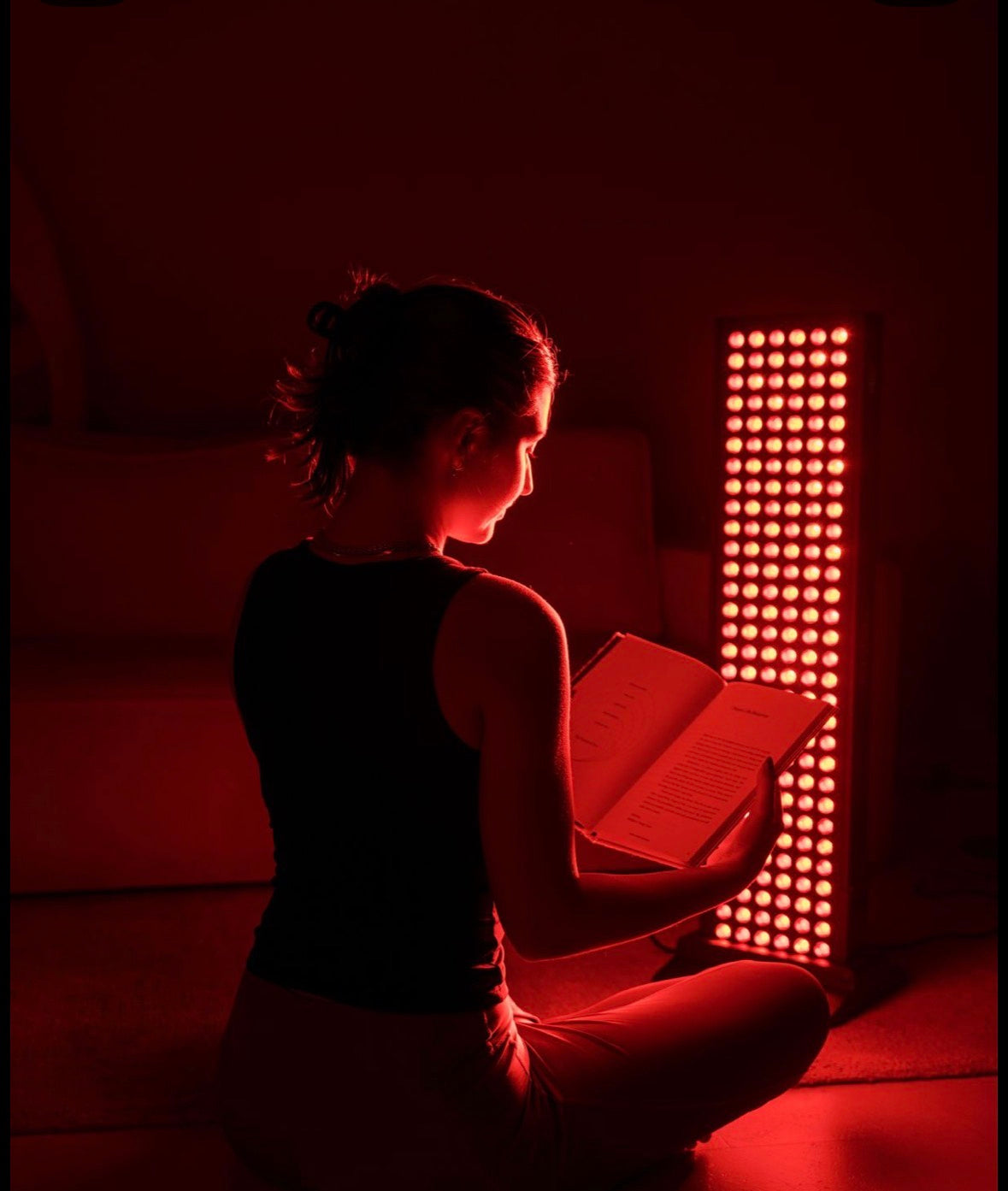 Roodlichttherapie Paneel 660nm & 850nm — detailweergave LED's