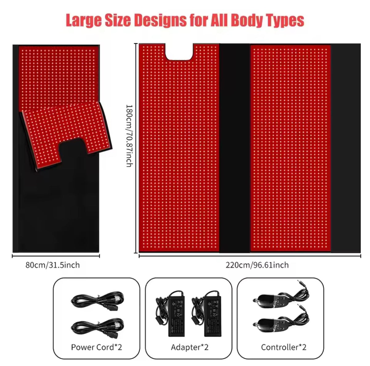 Full Body Red Light Therapy Mat 660nm & 850nm – Red Light Therapy at Home
