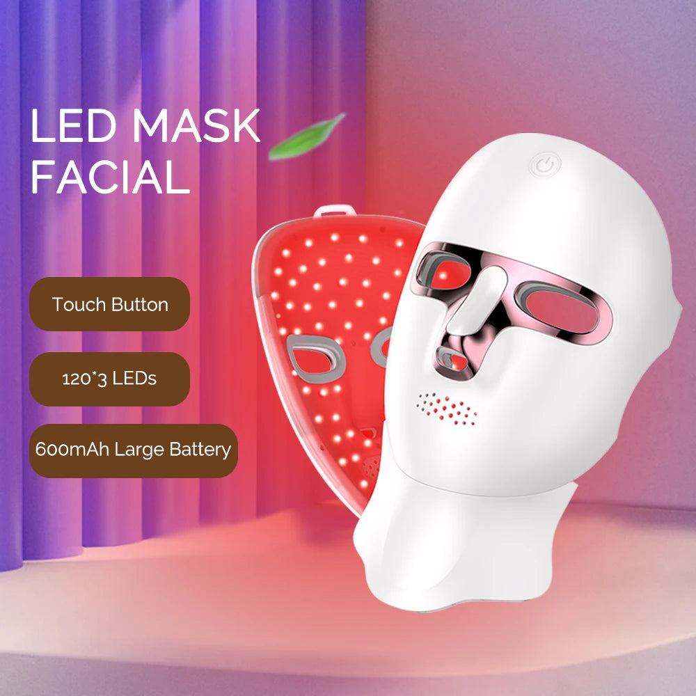 LED Gezichts- en Nekmasker — Photon Lichttherapie, Versteviging & Huidverjonging