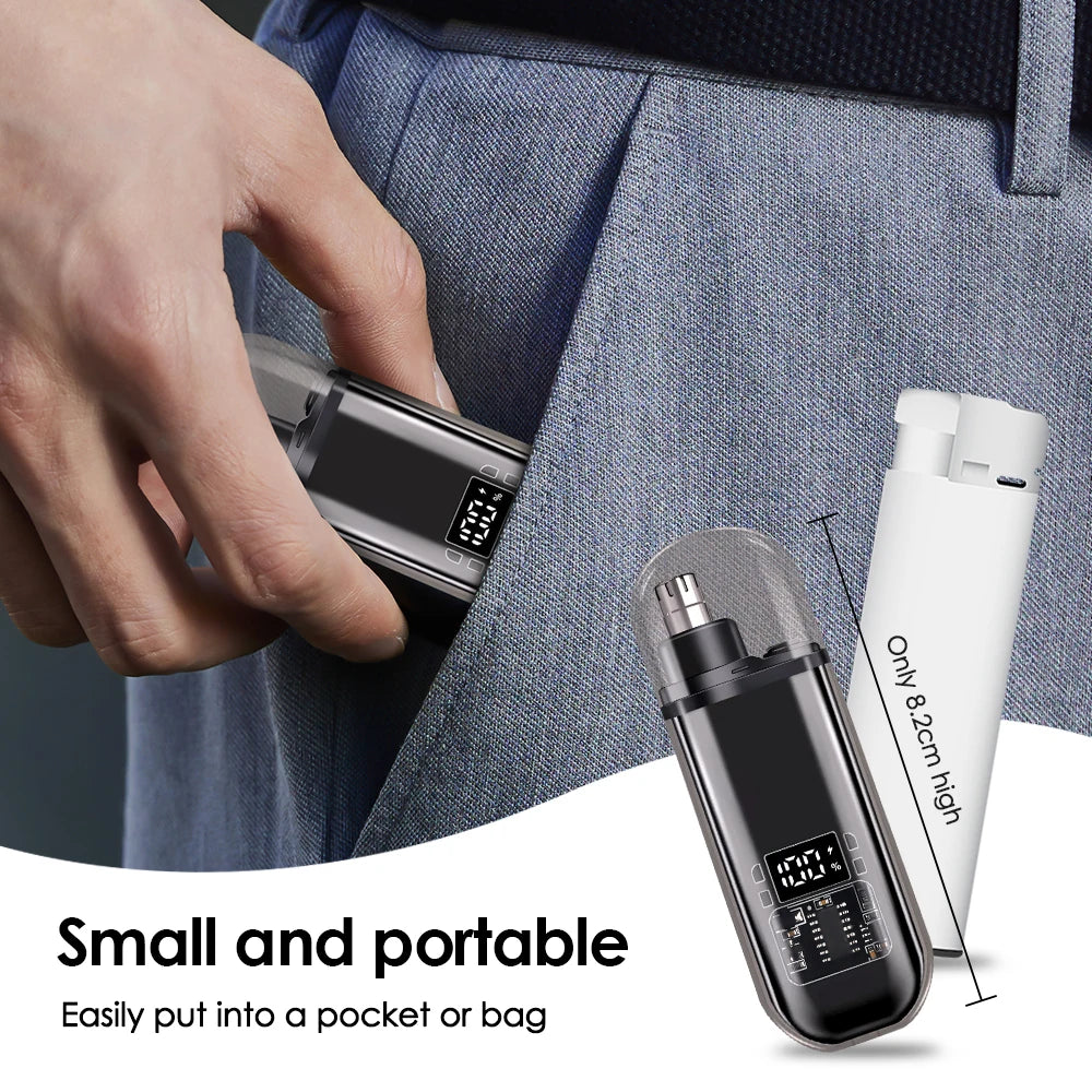 Oplaadbare Neushaar Trimmer & Gezichtshaar Scheerapparaat — Draagbare Grooming Tool