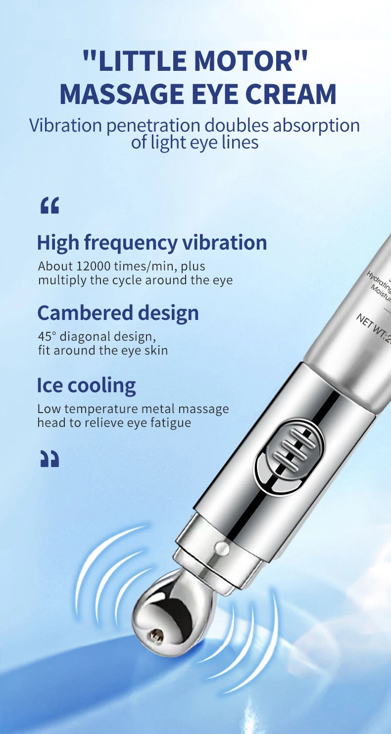OCHEAL Elektrische Massage Oogcrème — Hyaluronzuur, Anti-Rimpel & Hydratatie