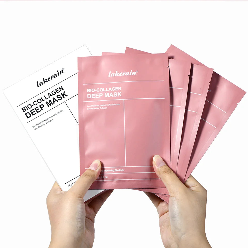 Bio-Collageen Diep Nachtmasker 34g — Hydratatie, Poriënverkleining & Stralende Huid