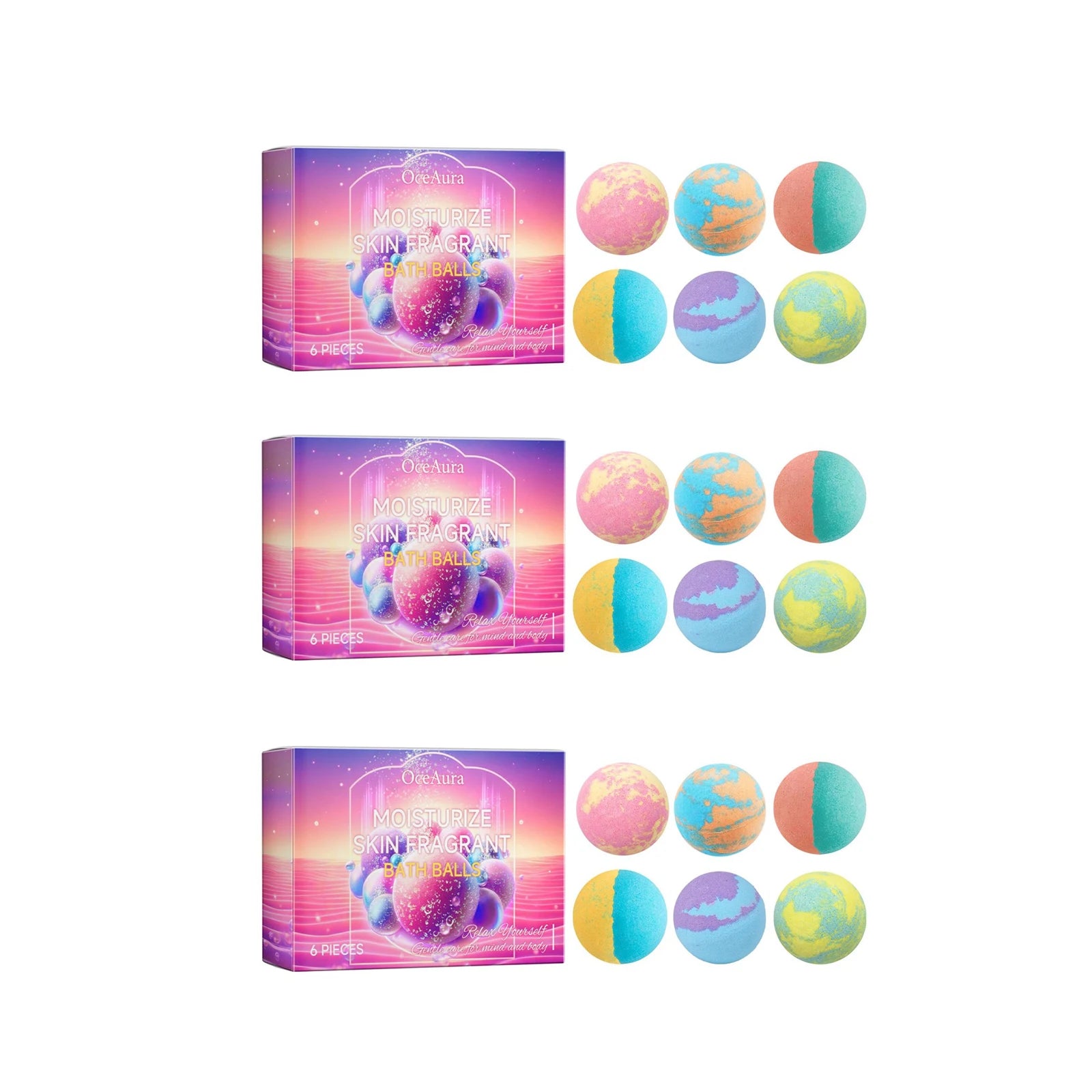 Bruisballen Badset — Rozemarijn & Lavendel Aromatherapie