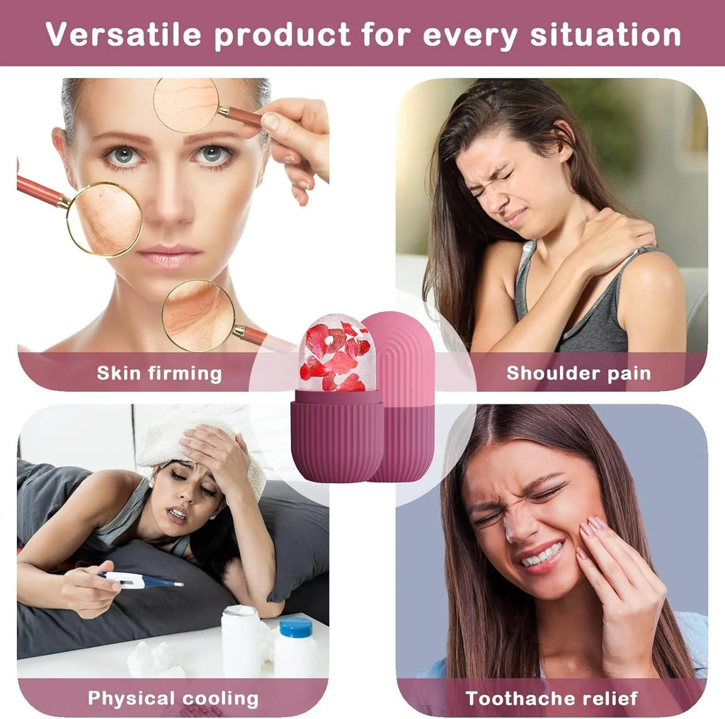 SPEAE Siliconen IJsroller – Verkoelende Gezichtsmassage & Poriënverkleining