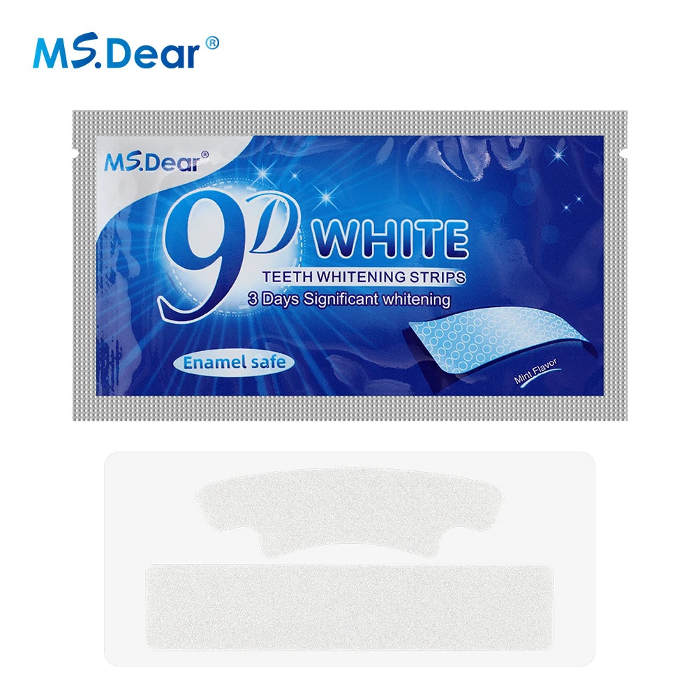 9D Gel Teeth Whitening Strips — Professionele Tandbleking Thuis
