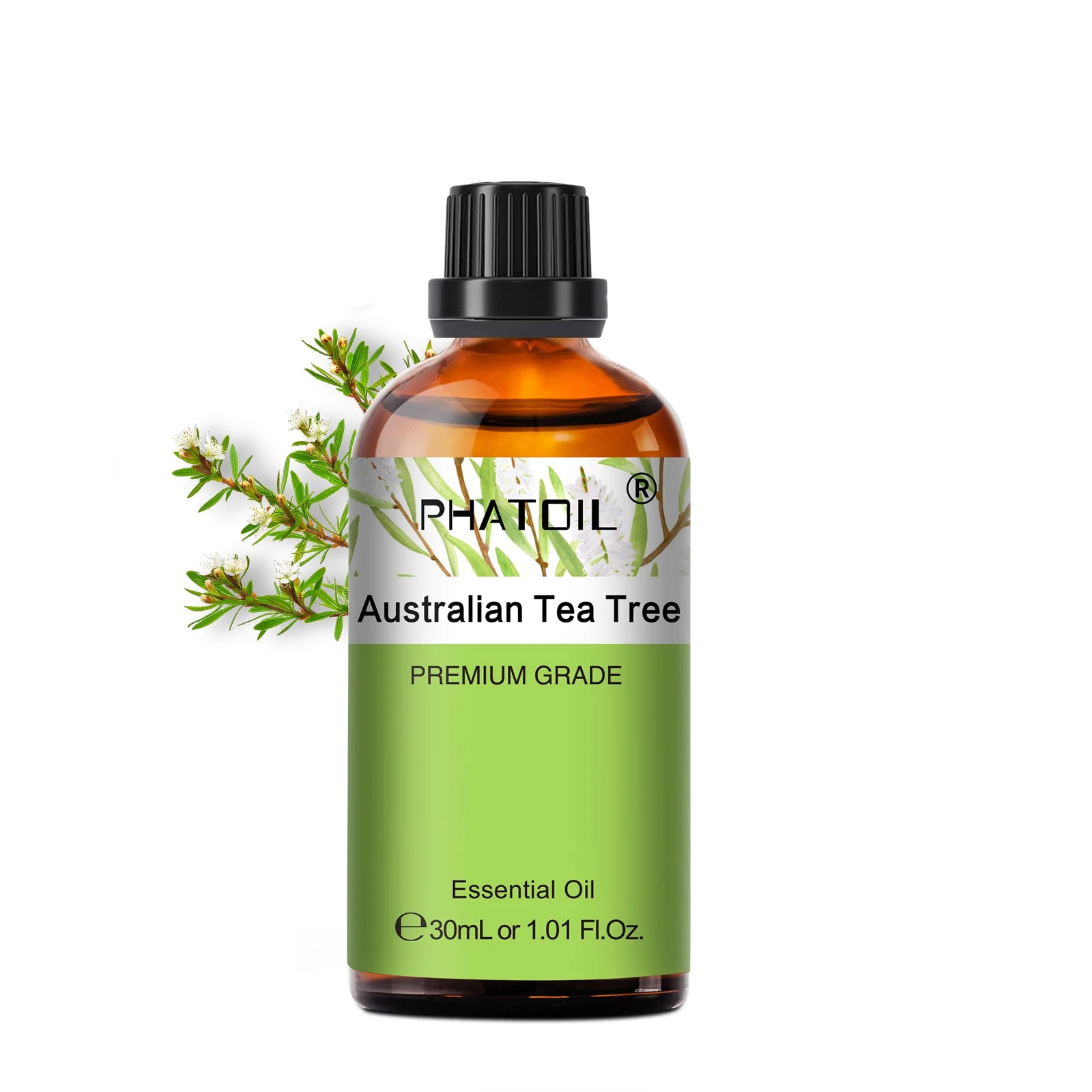 PHATOIL Essentiële Oliën Set 30ml – Lavendel, Citroen, Eucalyptus, Sandelhout & Bergamot voor Diffuser & DIY