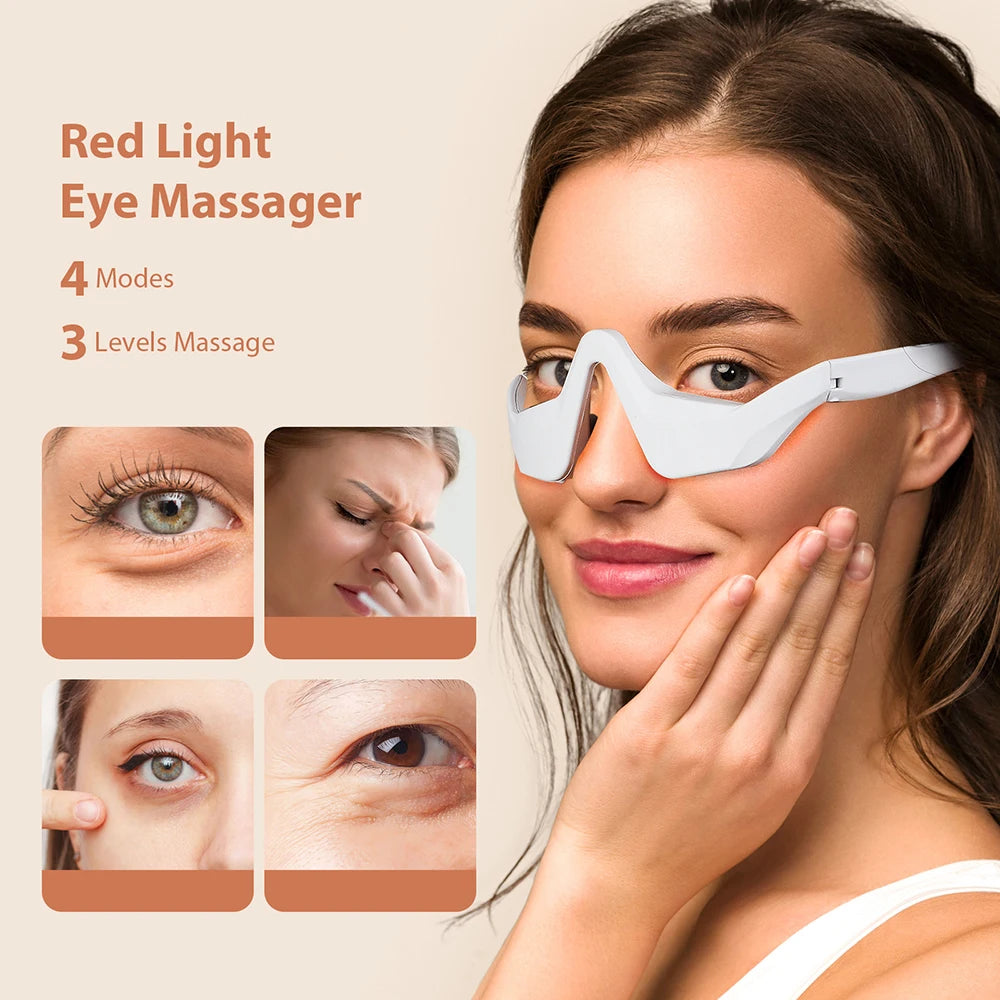 3D Oogmassager – Warmte, Vibratie & Acupressuur voor Ontspannen Ogen