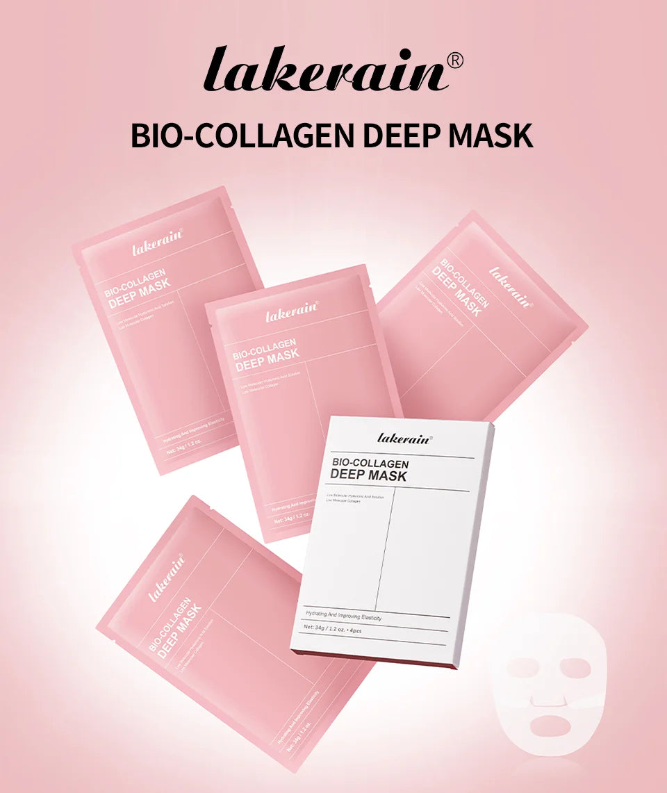 Bio-Collageen Diep Nachtmasker 34g — Hydratatie, Poriënverkleining & Stralende Huid