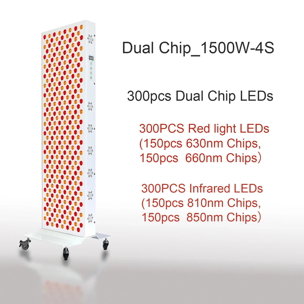Roodlichttherapie Paneel — 1500W uitvoering met 4 panelen