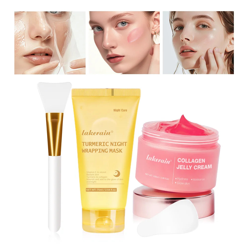 Collageen Jelly Crème Peel-Off Nachtmasker — Hydratatie & Verstrakking