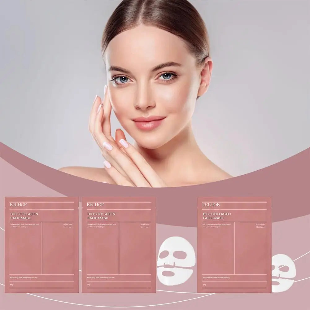 Bio Collageen Gezichtsmasker — Poriënverkleining, Hydratatie & Stralende Huid