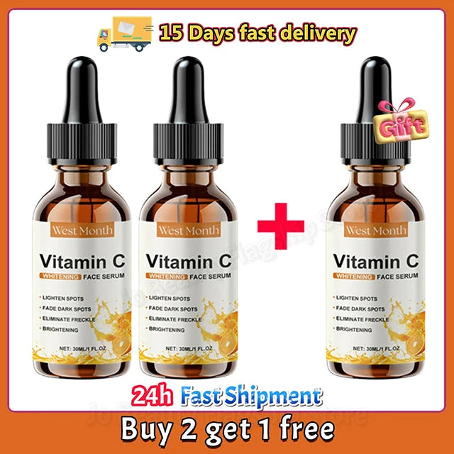 Vitamine C Whitening Serum — Vlekken Verwijderen, Brightening & Huidherstel