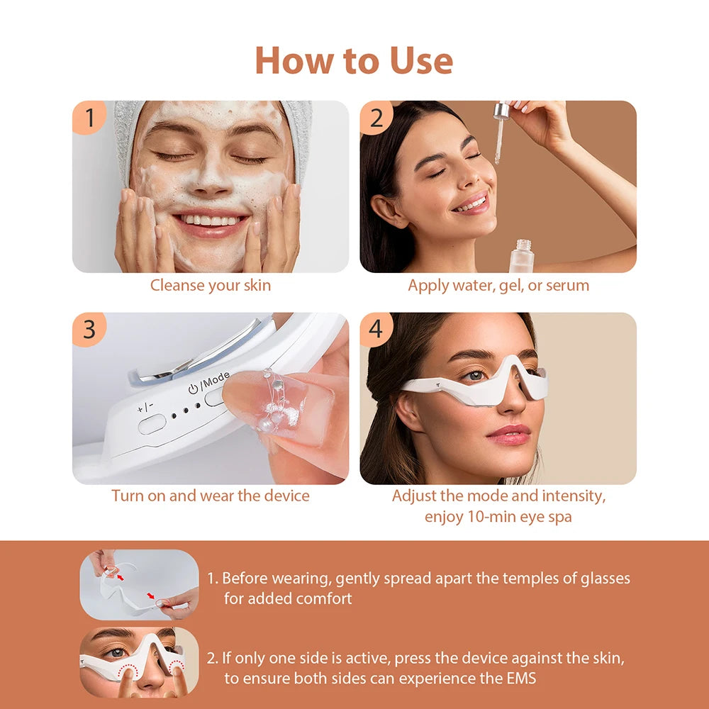 3D Oogmassager – Warmte, Vibratie & Acupressuur voor Ontspannen Ogen
