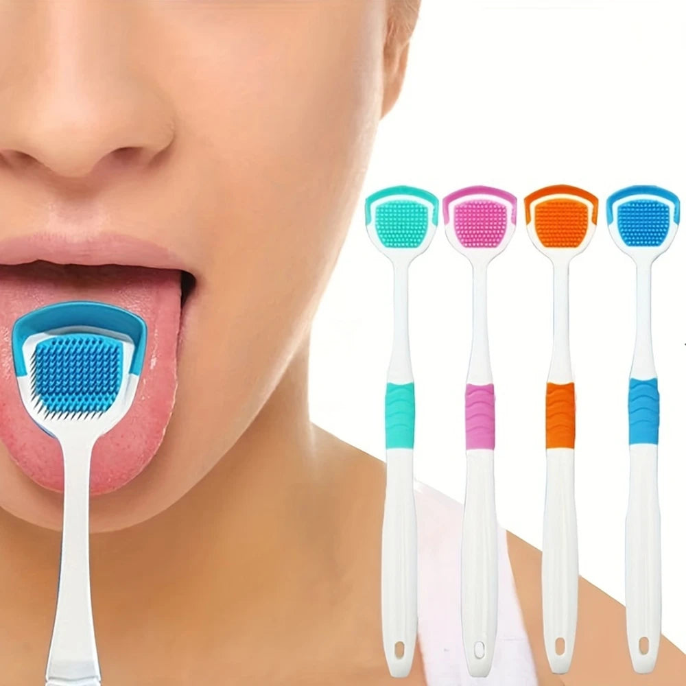 Siliconen Tongborstel — Zachte Tongschraper voor Frisse Adem & Mondhygiëne