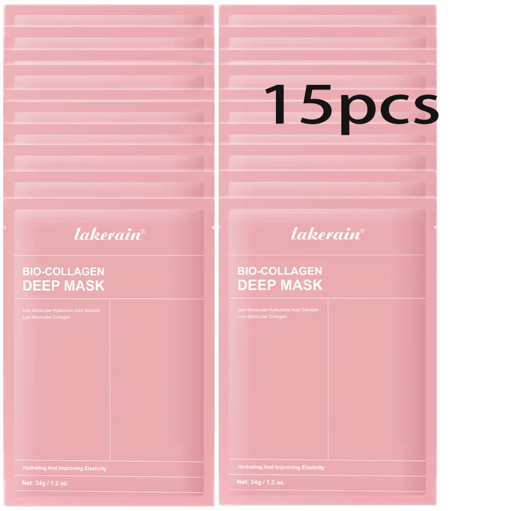 Bio-Collageen Diep Nachtmasker 34g — Hydratatie, Poriënverkleining & Stralende Huid