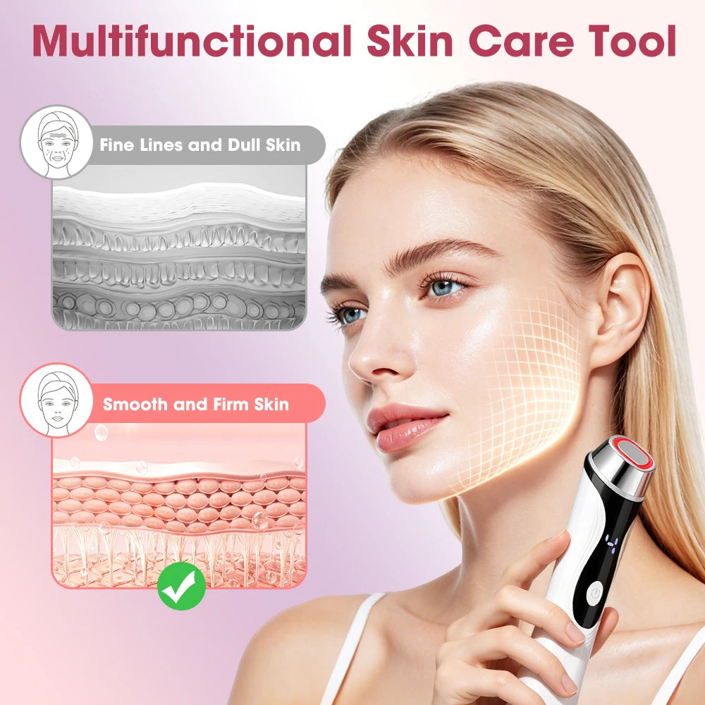 4-in-1 EMS Microcurrent Beauty Device – LED Lichttherapie & Lifting