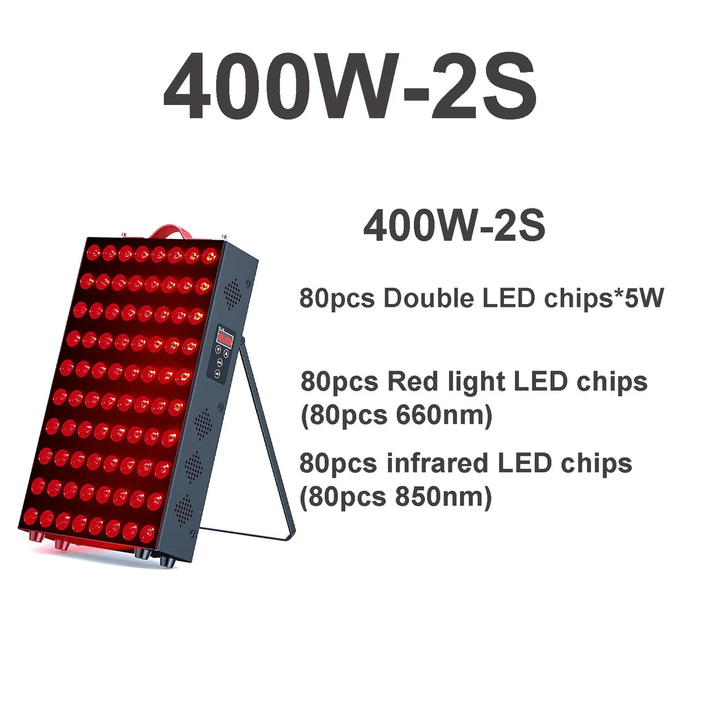Roodlichttherapie Paneel 660nm & 850nm — achteraanzicht
