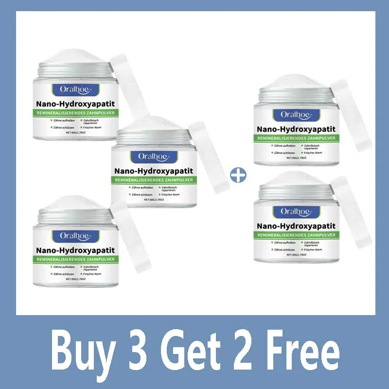 Whitening Tandpoeder met 10% Hydroxyapatiet – Remineralisatie & Frisse Adem