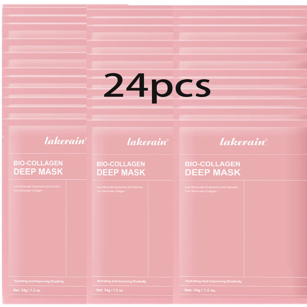 Bio-Collageen Diep Nachtmasker 34g — Hydratatie, Poriënverkleining & Stralende Huid