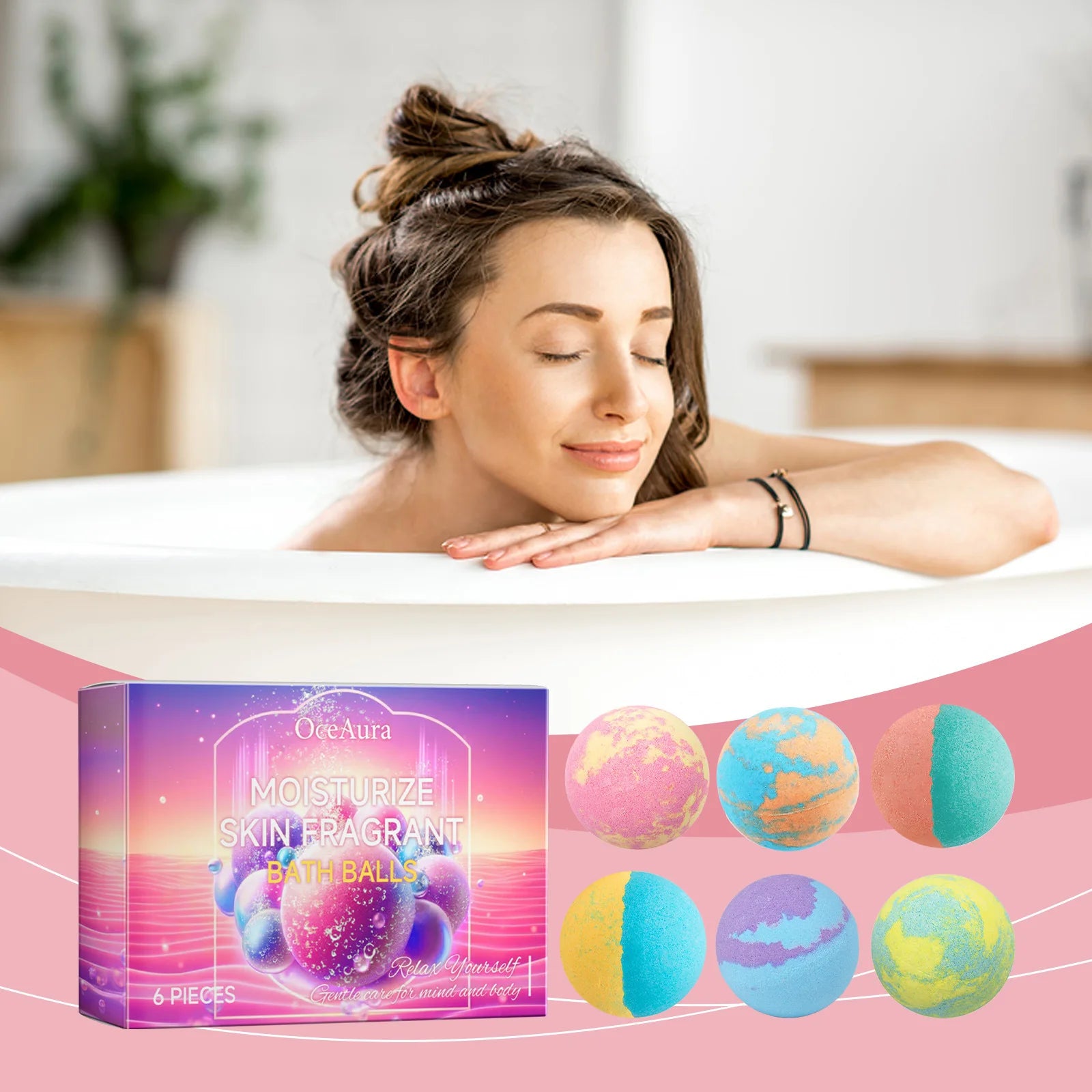 Bruisballen Badset — Rozemarijn & Lavendel Aromatherapie