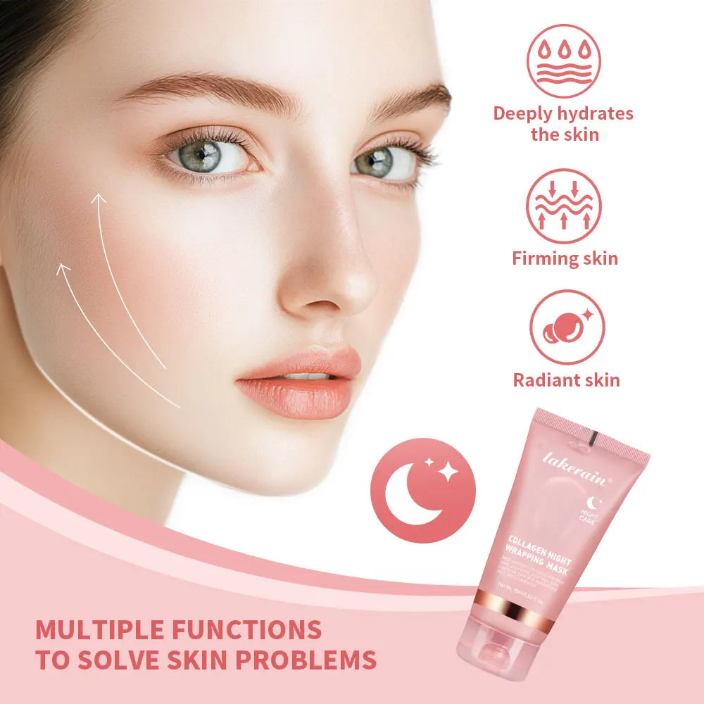 Collageen Jelly Crème Peel-Off Nachtmasker — Hydratatie & Verstrakking