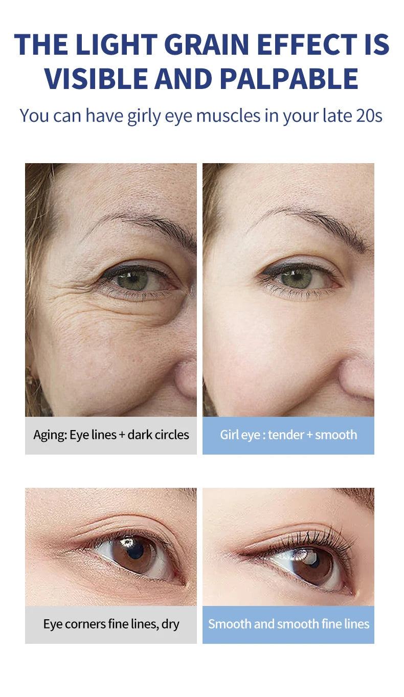 OCHEAL Elektrische Massage Oogcrème — Hyaluronzuur, Anti-Rimpel & Hydratatie