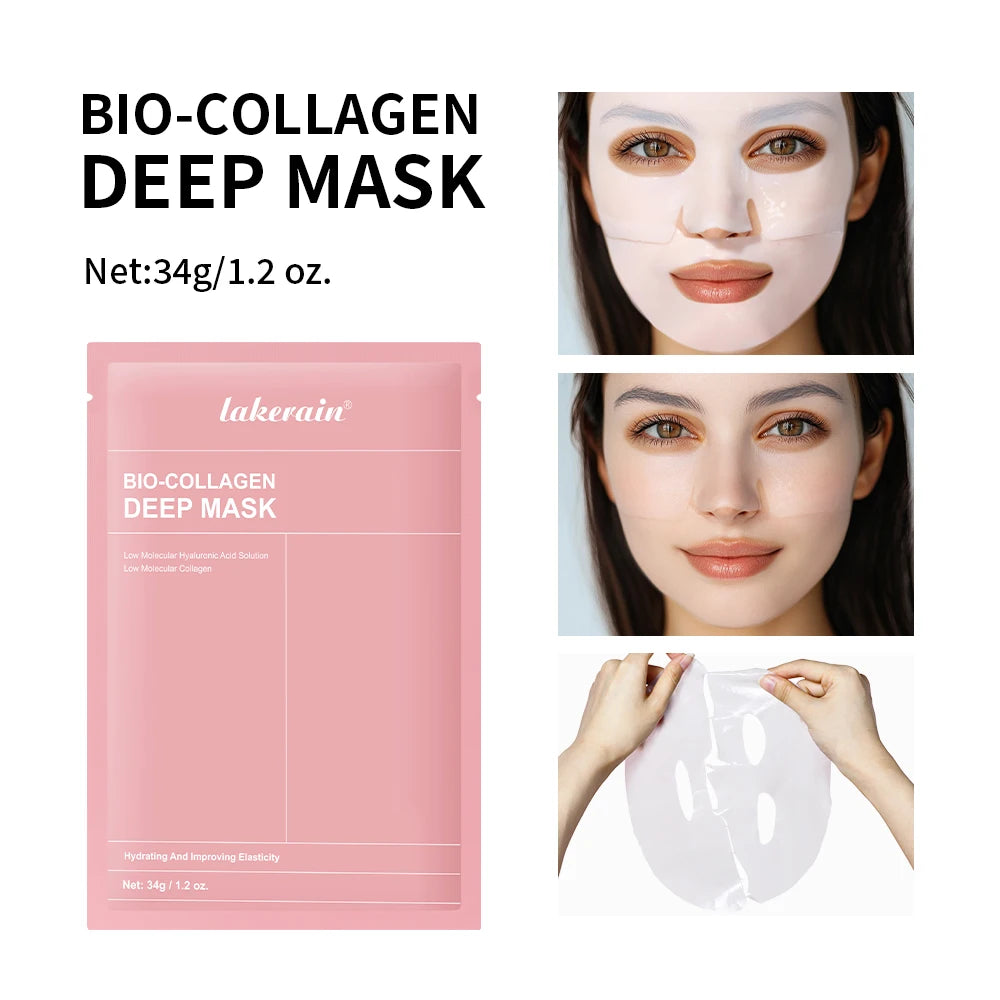 Bio-Collageen Diep Nachtmasker 34g — Hydratatie, Poriënverkleining & Stralende Huid