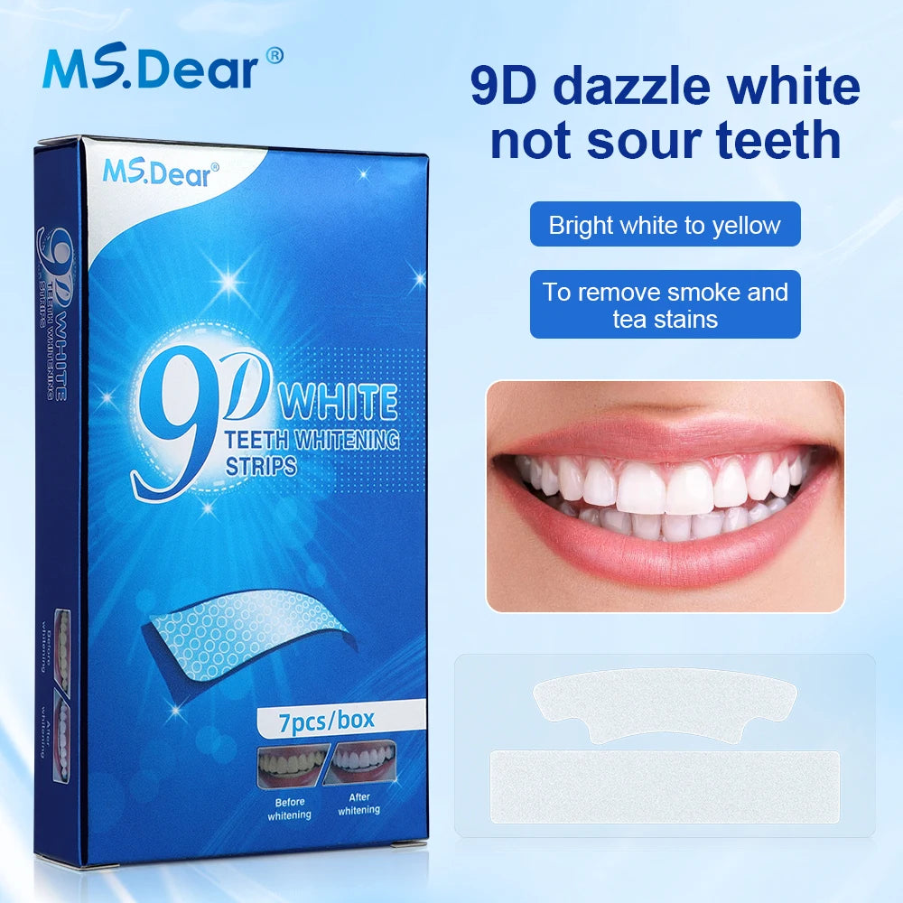 9D Gel Teeth Whitening Strips — Professionele Tandbleking Thuis