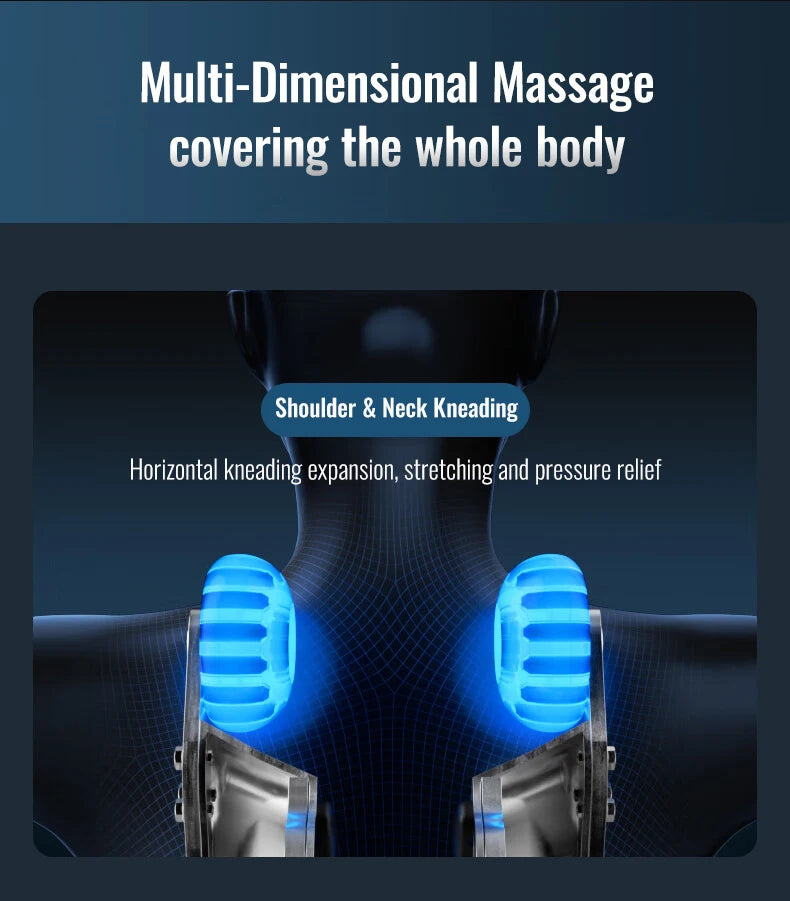 4D Massagestoel Zero Gravity — Spraakbediening, Verwarming, Bluetooth & Airbags