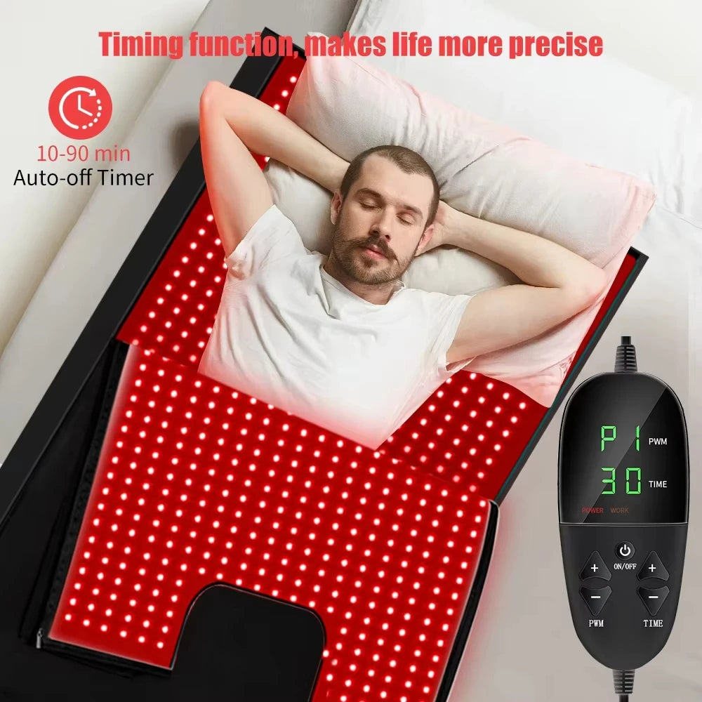 Full Body Red Light Therapy Mat — 660nm & 850nm