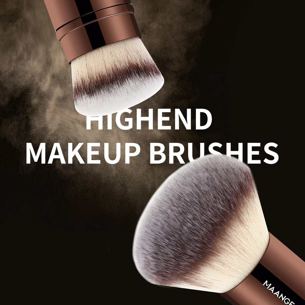 Maange Dubbelkops Make-up Kwast — Foundation, Poeder, Concealer & Blush