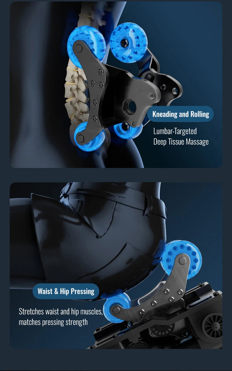 4D Massagestoel Zero Gravity — Spraakbediening, Verwarming, Bluetooth & Airbags