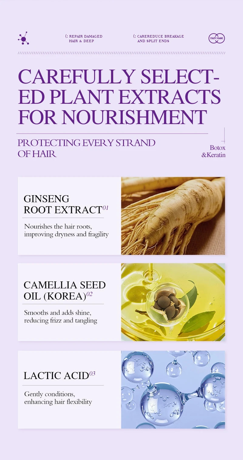 Keratin Hair Mask — 5-Second Repair Treatment