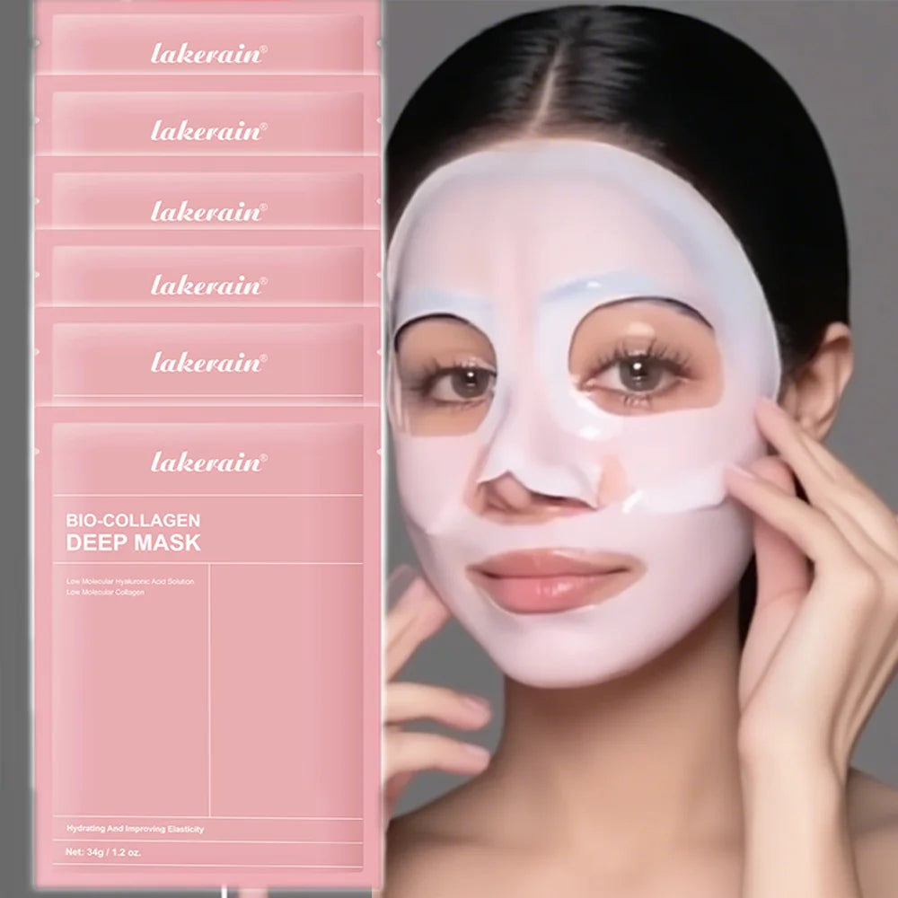 Bio-Collageen Diep Nachtmasker 34g — Hydratatie, Poriënverkleining & Stralende Huid