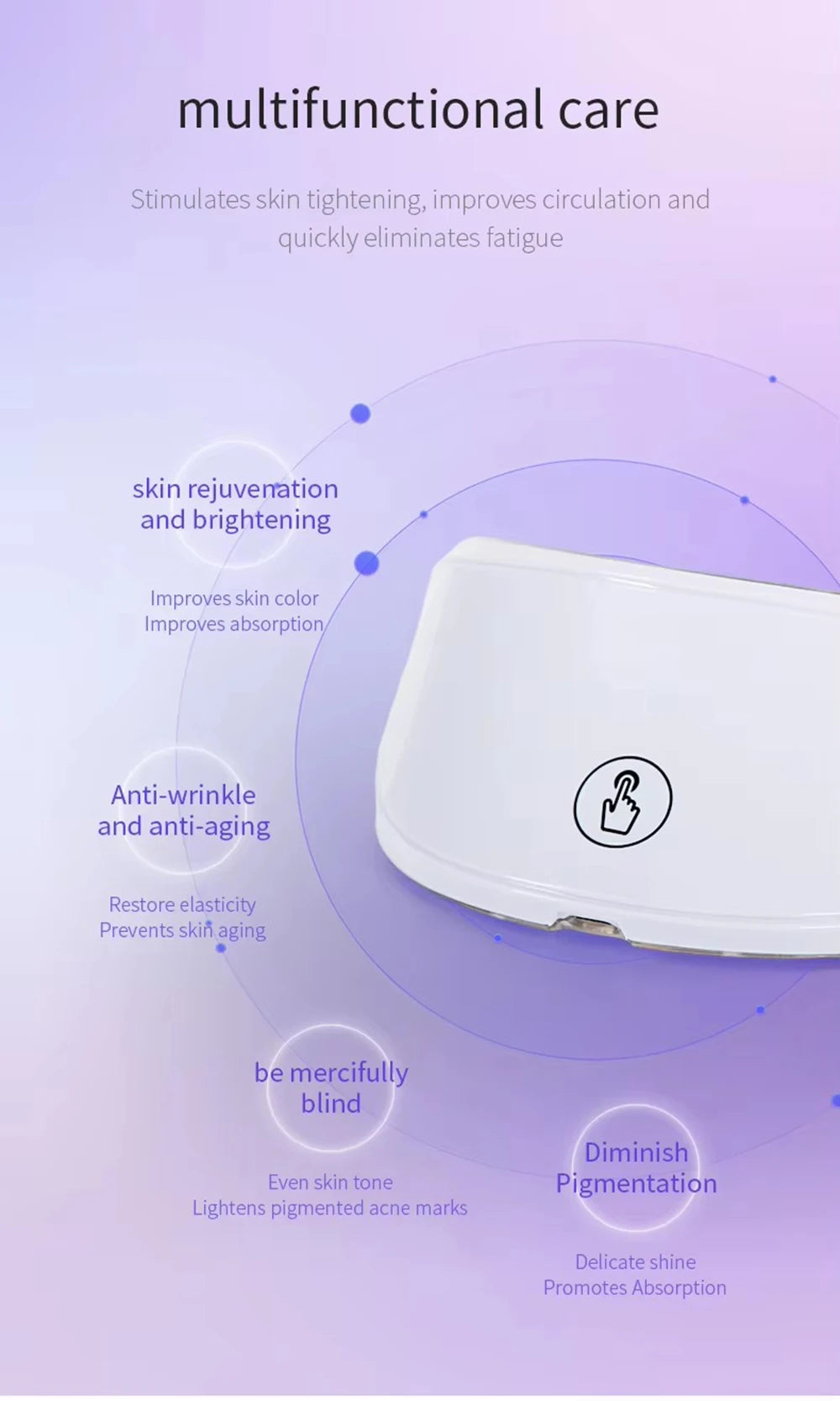 7-Kleuren Photon Nek LED Masker – Roodlicht Therapie, Anti-Aging & Huidverjonging