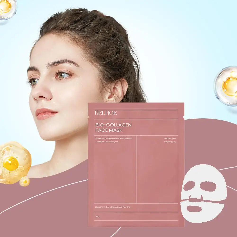 Bio Collageen Gezichtsmasker — Poriënverkleining, Hydratatie & Stralende Huid