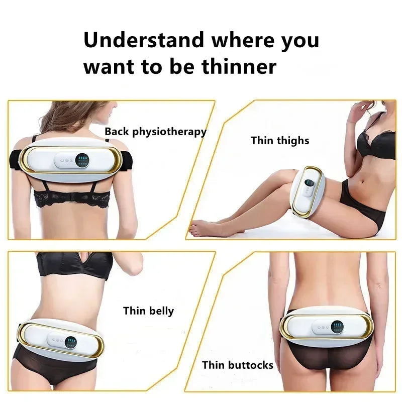 Slimming Machine Abdominal Massage Belt Anti-cellulite Massager Women Electric Belly Fat Burner for Body Massager Fat Removal Kenza Beauty Lab