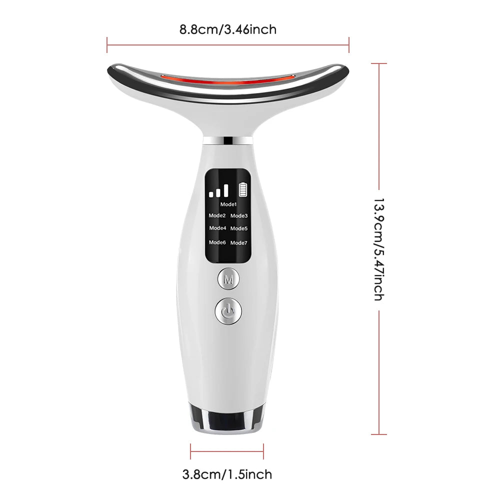 LED Nek & Gezicht Lifting Massager – Photon Therapie & Rimpelverwijdering