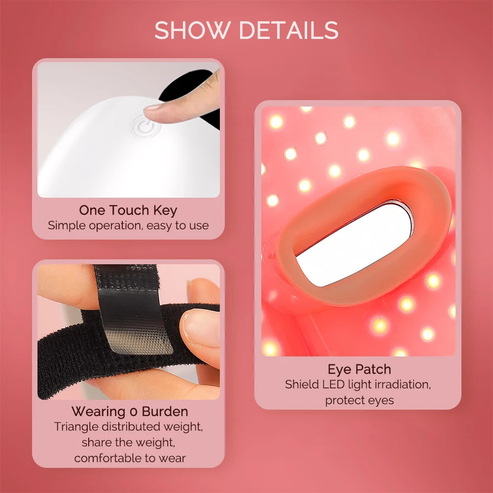 LED Gezichts- en Nekmasker — Photon Lichttherapie, Versteviging & Huidverjonging