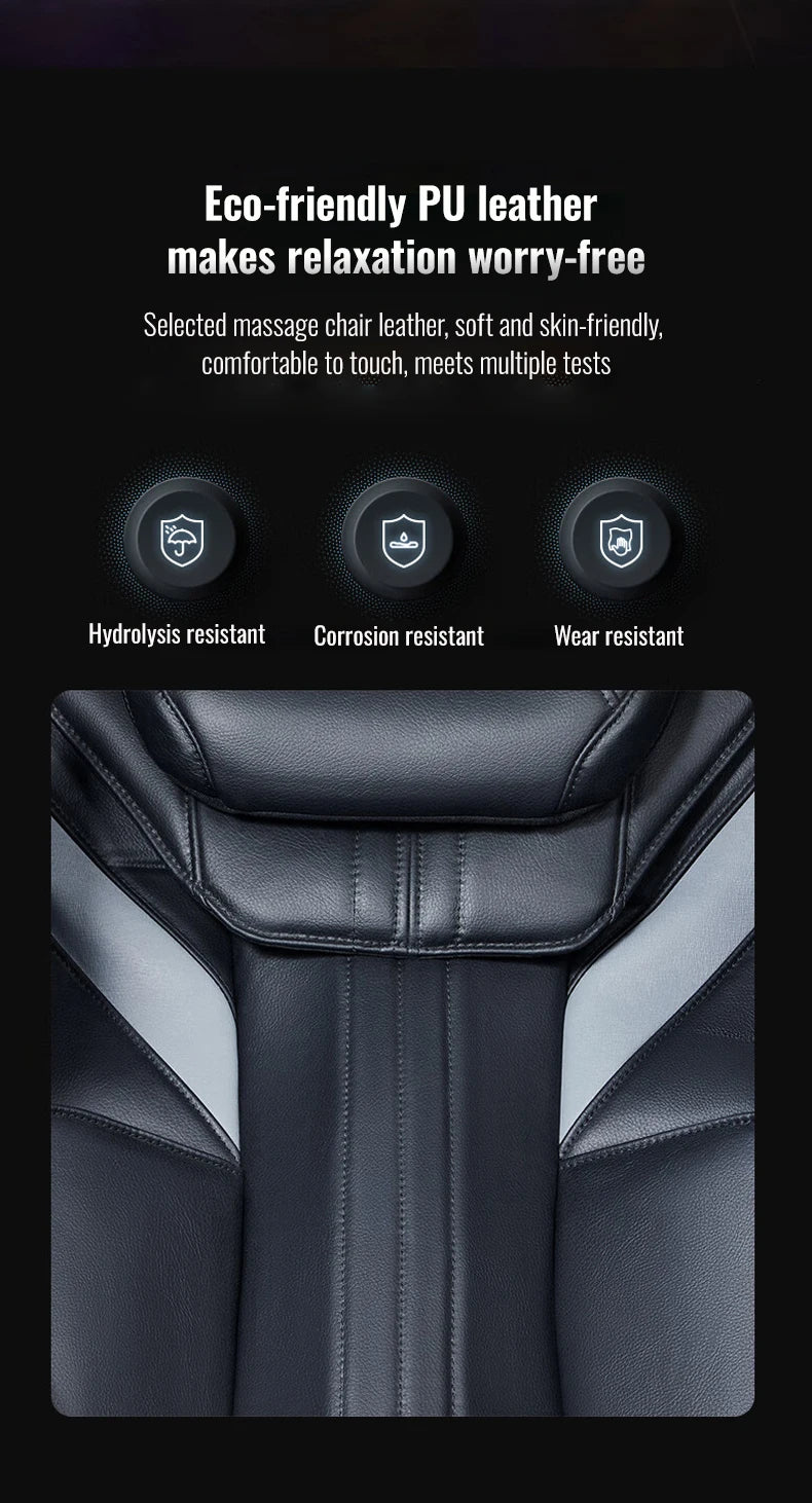 4D Massagestoel Zero Gravity — Spraakbediening, Verwarming, Bluetooth & Airbags