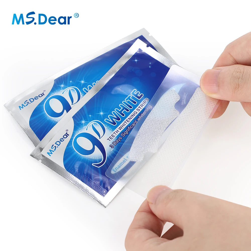 9D Gel Teeth Whitening Strips — Professionele Tandbleking Thuis
