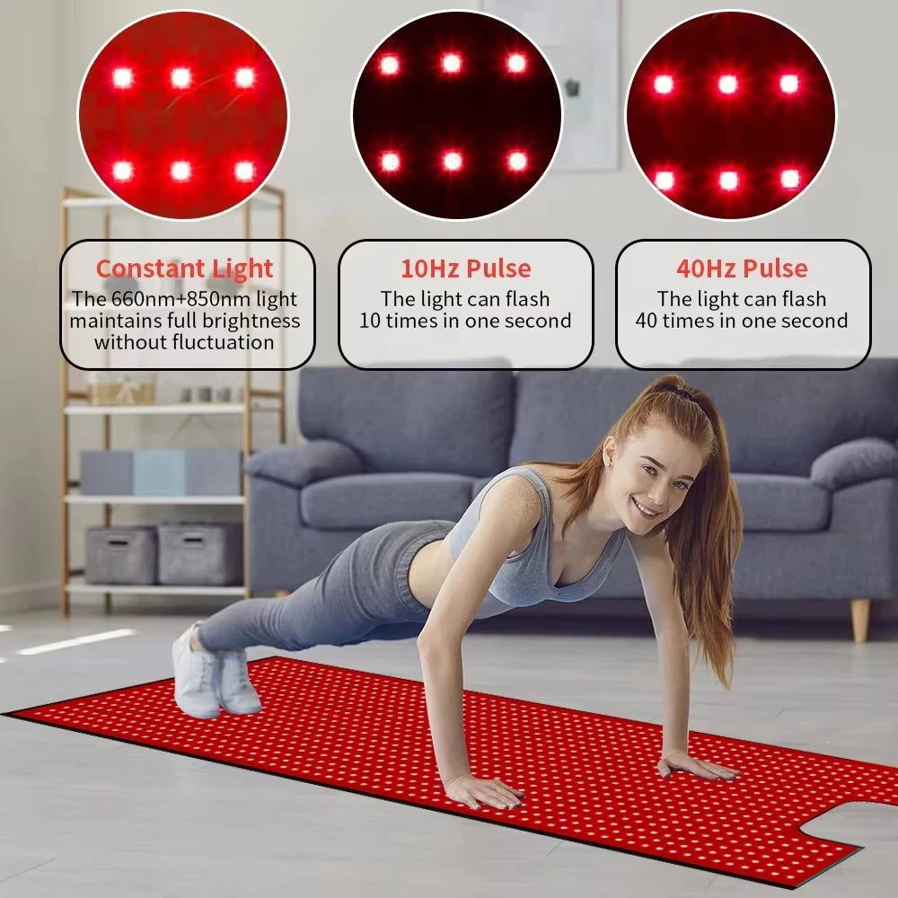 Full Body Red Light Therapy Mat — 660nm & 850nm