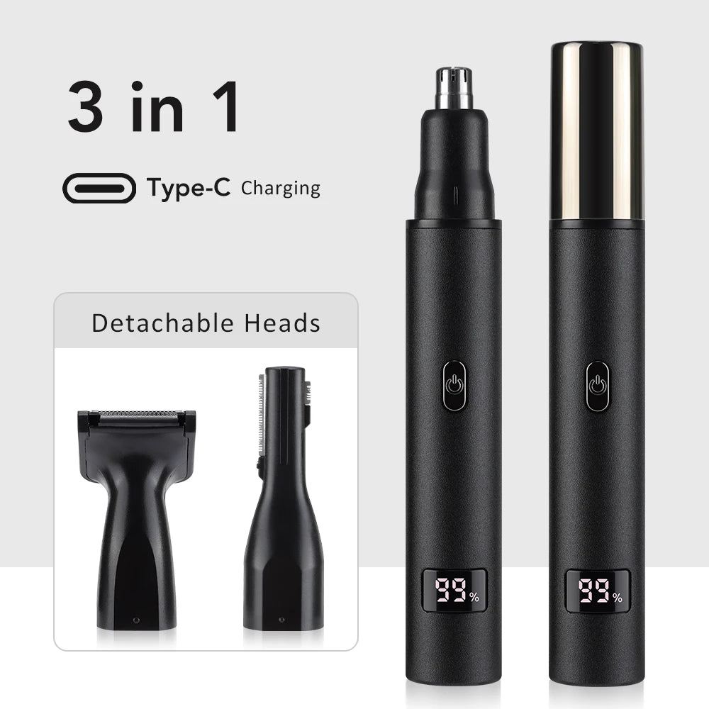 Oplaadbare Neushaar Trimmer & Gezichtshaar Scheerapparaat — Draagbare Grooming Tool