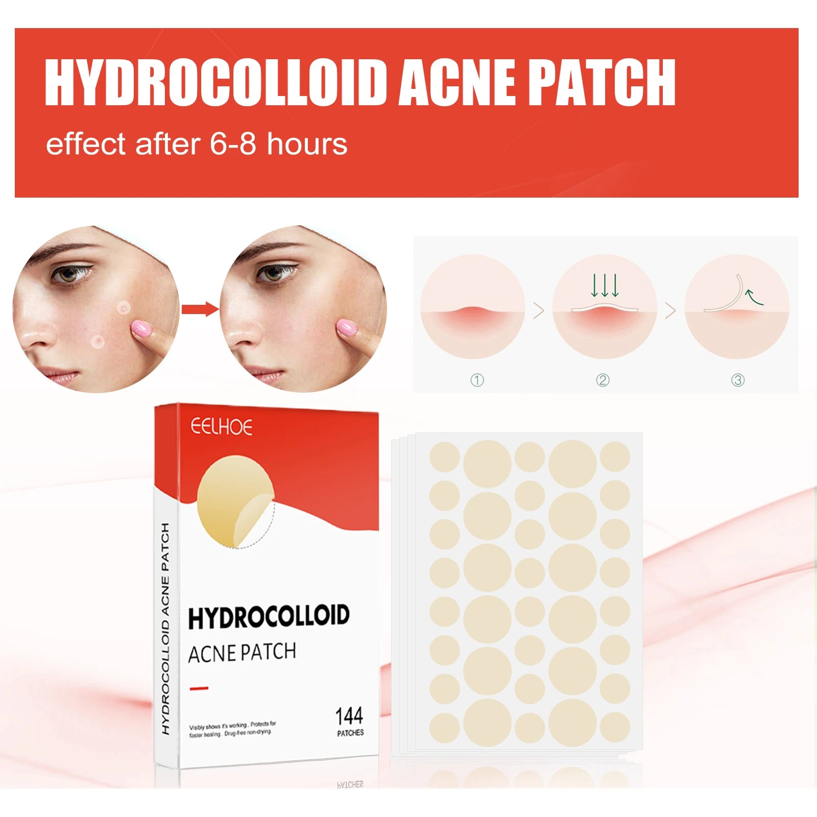 Hydrocolloid Acne Patches — Onzichtbare Puistjesbehandeling