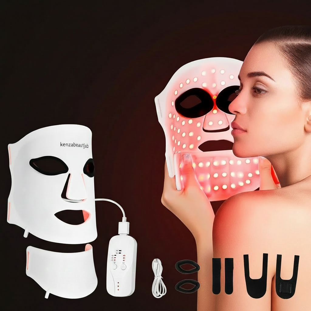 Siliconen LED Hoofd & NekMasker Kenza Beauty Lab