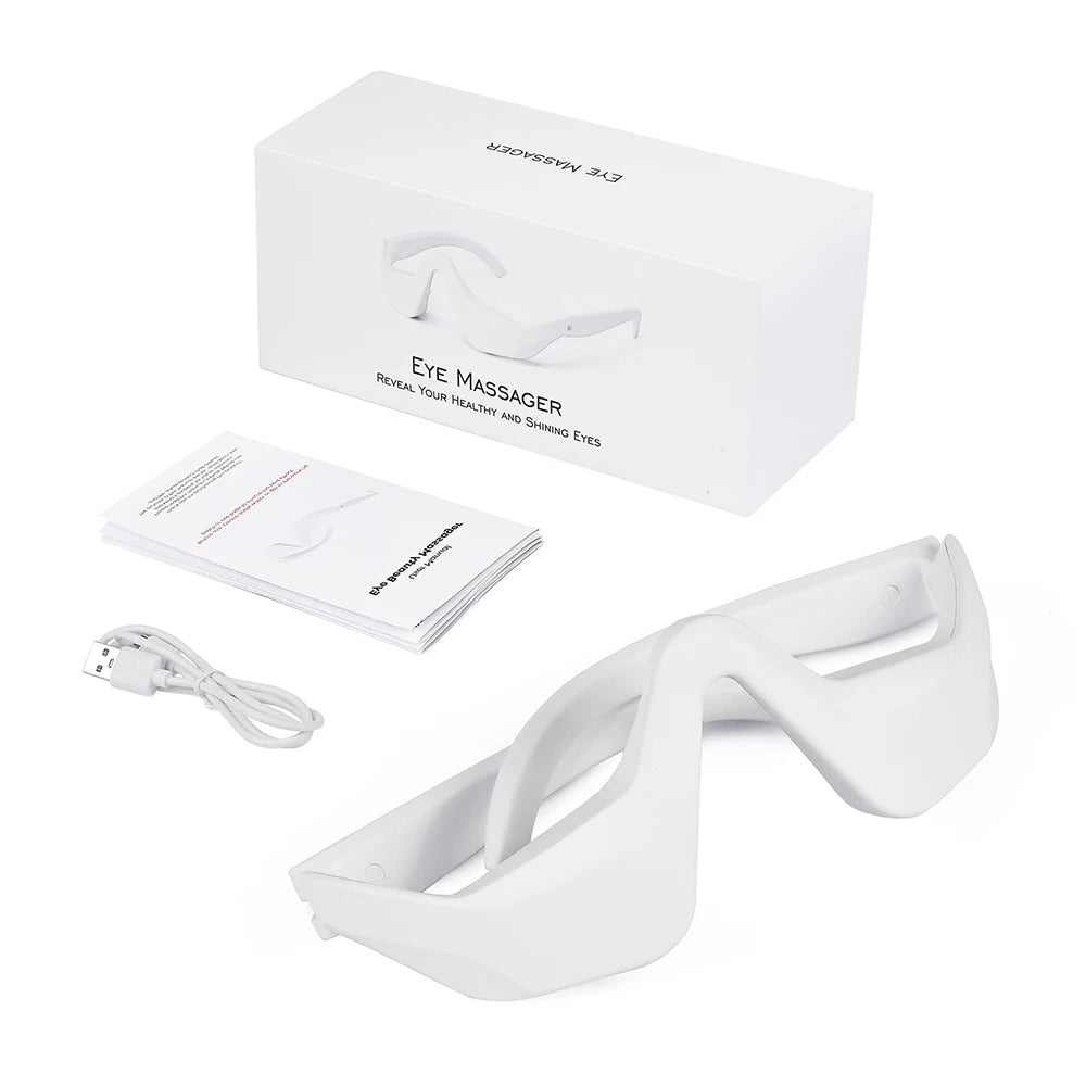 3D Oogmassager – Warmte, Vibratie & Acupressuur voor Ontspannen Ogen