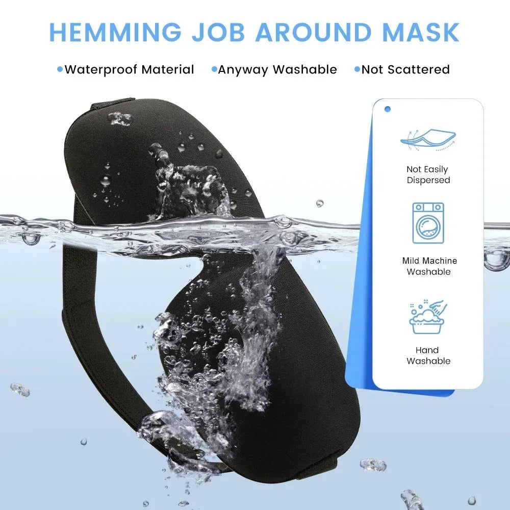 3D Slaapmasker Memory Foam — Lichtblokkerend voor Slaap & Reizen